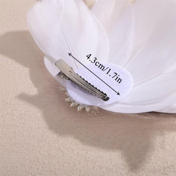 Flapper Feather Hair Clip main image 4